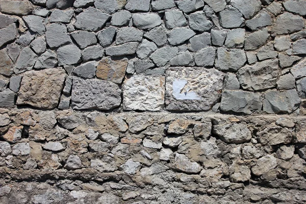 Textura de la antigua mampostería escombros deteriorados de pared foregr — Foto de Stock