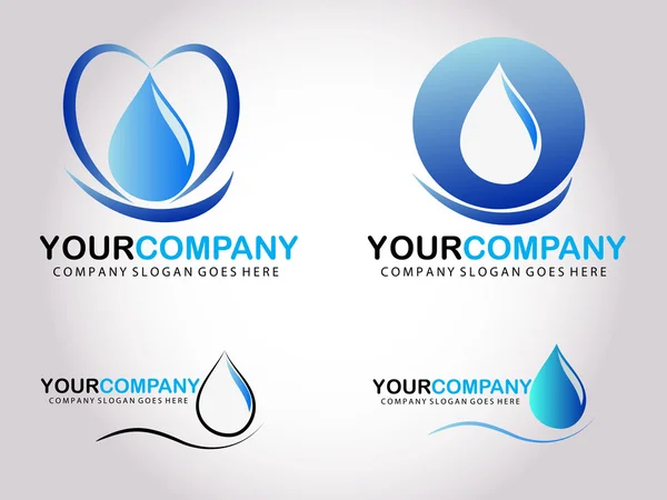Logo de goutte d'eau — Image vectorielle