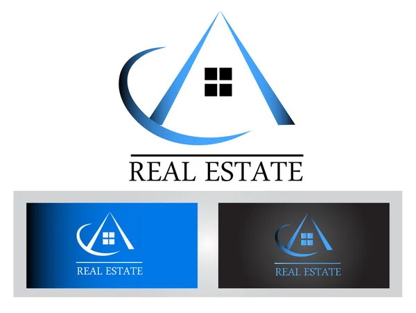 Real estate logo design — Stock Vector