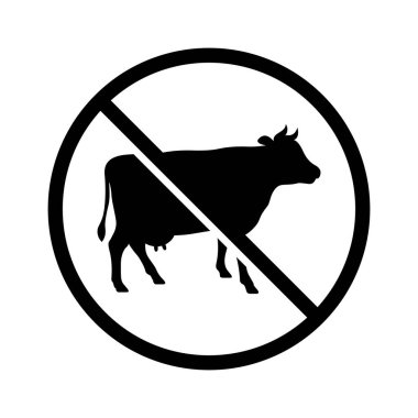 Siyah ve Beyaz İnek Yok İşareti