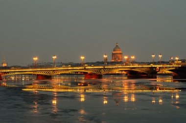 Neva Nehri blagoveshchensky Köprüsü.