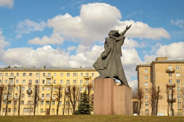 A komszomol tér emlékműve. — Stock Fotó