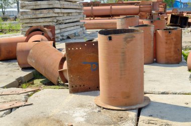 Kentsel inşaat için boru.