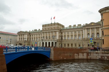 Mariinsky Palace in Saint Petersburg. clipart