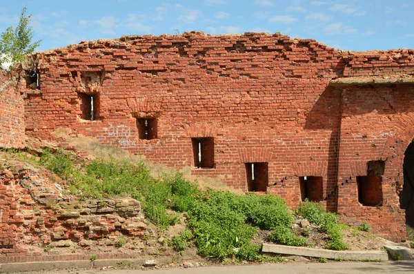 A velha parede da fortaleza . — Fotografia de Stock