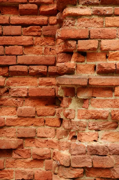 La vieja pared de ladrillo. —  Fotos de Stock