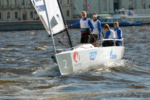 The competition boaters — Stock Photo, Image