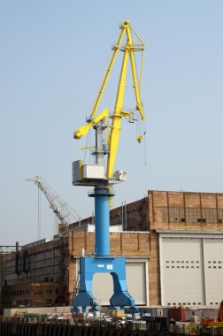 Kargo Vinç inşaat sahasında.