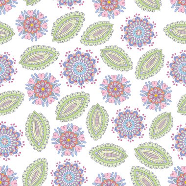 Vektör çiçeği pürüzsüz desen