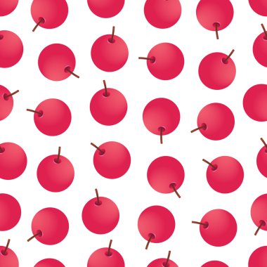 Vektör seamless modeli ile kırmızı meyveler