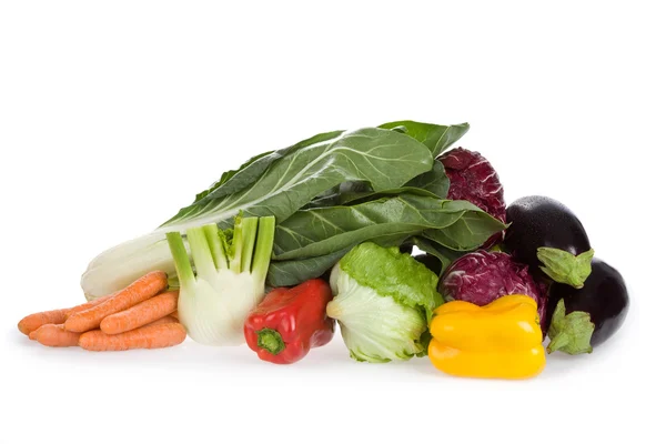 健康によい野菜コンポジション設定の分離ホワイト — ストック写真