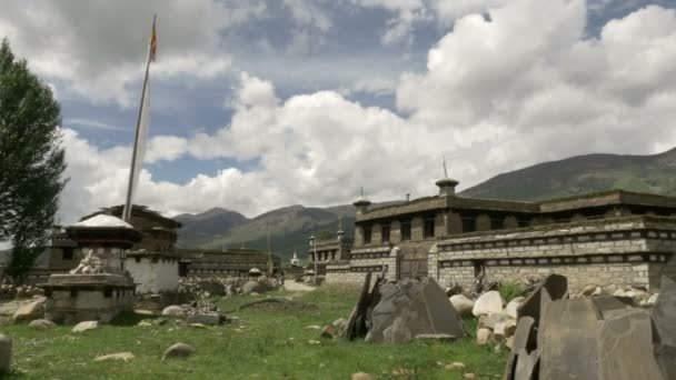 Starověké tibetští město — Stock video