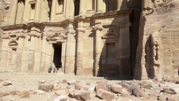 Sitio arqueológico de Petra — Vídeo de stock