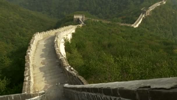 Ancient chinese Great Wall — Stock Video