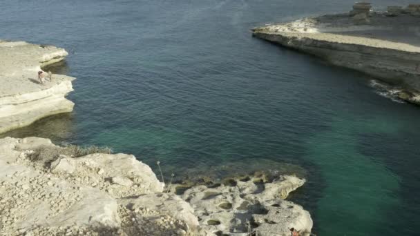 Piscina de São Pedro em Marsaxlokk em Malta — Vídeo de Stock