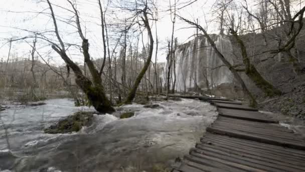 Plitvice Gölleri Ulusal Parkı — Stok video