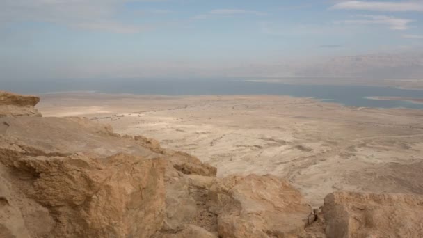 Desierto y Mar Muerto — Vídeo de stock