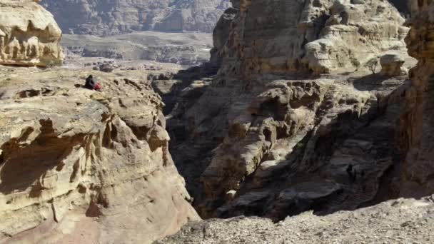 Petra Sitio aqueológico, Monasterio — Vídeo de stock