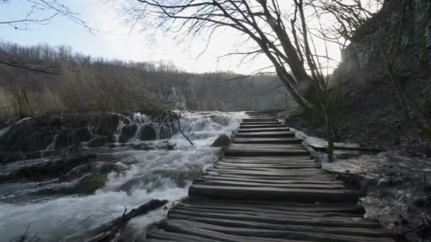 Nationaal park Plitvice Meren — Stockvideo