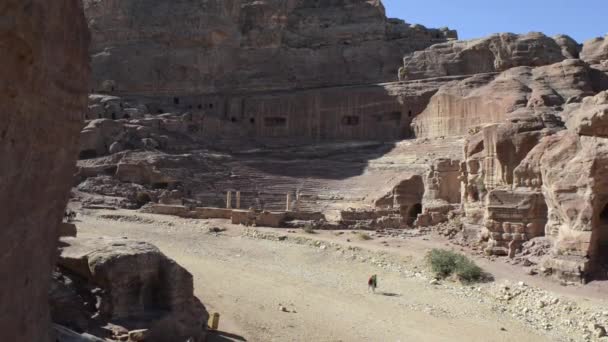 Sito archeologico di Petra, Monastero — Video Stock