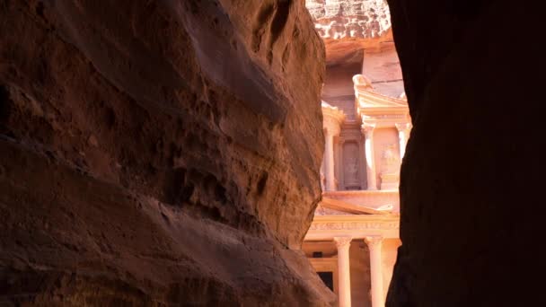 Petra achäologische Stätte, Kloster — Stockvideo