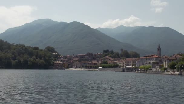 Lago Mergozzo en italia — Vídeo de stock