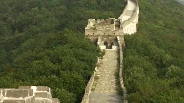 Antiga parede chinesa grande — Vídeo de Stock