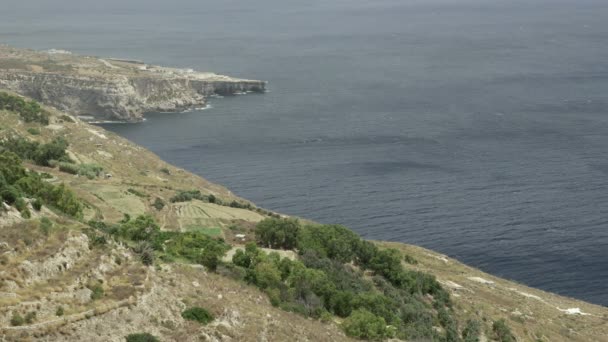 Dingli útesu na Maltě — Stock video