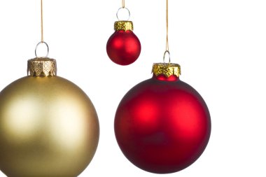 Asılı Noel topları renkli