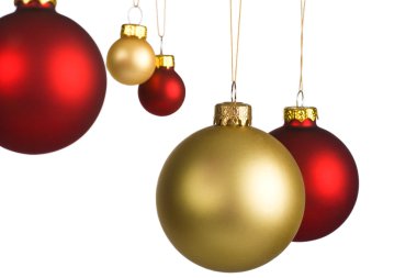 Asılı Noel topları renkli