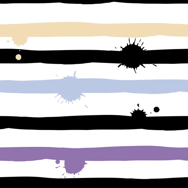Wektor ładny wzór. Pociągnięcia pędzlem i plamami. Niekończące się tekstury mogą być używane do drukowania na tkaninie lub papieru — Wektor stockowy