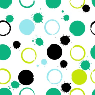 Sevimli vektör geometrik seamless modeli. Fırça darbeleri, lekeli ve lekeleri. El doku çekilmiş. Soyut formları. Sonsuz doku kumaş ya da kağıt üzerine baskı için kullanılabilir
