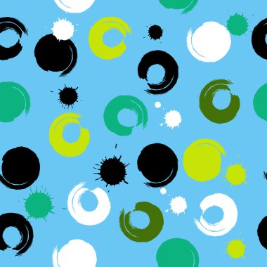 Sevimli vektör geometrik seamless modeli. Fırça darbeleri. Lekeli ve lekeleri. El doku çekilmiş. Soyut formları. Sonsuz doku kumaş ya da kağıt üzerine baskı için kullanılabilir