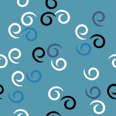 Sevimli vektör geometrik seamless modeli. Fırça darbeleri, girdap. El doku çekilmiş. Soyut formları. Sonsuz doku kumaş ya da kağıt üzerine baskı için kullanılabilir