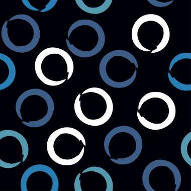 Sevimli vektör geometrik seamless modeli. Fırça darbeleri, polka noktaları. El doku çekilmiş. Soyut formları. Sonsuz doku kumaş ya da kağıt üzerine baskı için kullanılabilir