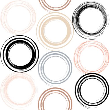 Sevimli vektör geometrik seamless modeli. Fırça darbeleri, girdap. El doku çekilmiş. Soyut formları. Sonsuz doku kumaş ya da kağıt üzerine baskı için kullanılabilir