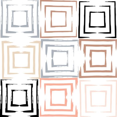 Sevimli vektör geometrik seamless modeli. Fırça darbeleri. El doku çekilmiş. Soyut formları. Sonsuz doku kumaş ya da kağıt üzerine baskı için kullanılabilir