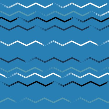 Sevimli vektör geometrik seamless modeli. Fırça darbeleri, dalgalı çizgiler. El doku çekilmiş. Soyut formları. Sonsuz doku kumaş ya da kağıt üzerine baskı için kullanılabilir