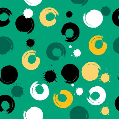 Sevimli vektör geometrik seamless modeli. Fırça darbeleri. Lekeli ve lekeleri. El doku çekilmiş. Soyut formları. Sonsuz doku kumaş ya da kağıt üzerine baskı için kullanılabilir