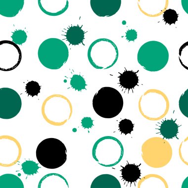 Sevimli vektör geometrik seamless modeli. Fırça darbeleri, lekeli ve lekeleri. El doku çekilmiş. Soyut formları. Sonsuz doku kumaş ya da kağıt üzerine baskı için kullanılabilir