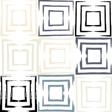 Sevimli vektör geometrik seamless modeli. Fırça darbeleri. El doku çekilmiş. Soyut formları. Sonsuz doku kumaş ya da kağıt üzerine baskı için kullanılabilir