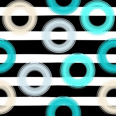 Sevimli vektör geometrik seamless modeli. Lekeli ve çizgili. Fırça darbeleri. El doku çekilmiş. Soyut formları. Sonsuz doku kumaş ya da kağıt üzerine baskı için kullanılabilir