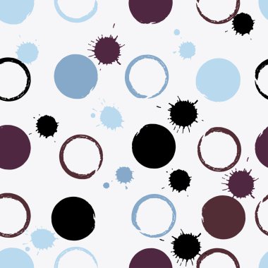 Sevimli vektör geometrik seamless modeli. Fırça darbeleri. Lekeli ve lekeleri. El doku çekilmiş. Soyut formları. Sonsuz doku kumaş ya da kağıt üzerine baskı için kullanılabilir
