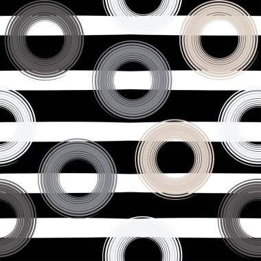 Sevimli vektör geometrik seamless modeli. Lekeli ve çizgili. Fırça darbeleri. El doku çekilmiş. Soyut formları. Sonsuz doku kumaş ya da kağıt üzerine baskı için kullanılabilir