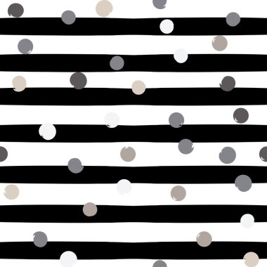 Sevimli vektör geometrik seamless modeli. Lekeli ve çizgili. Fırça darbeleri. El doku çekilmiş. Soyut formları. Sonsuz doku kumaş ya da kağıt üzerine baskı için kullanılabilir