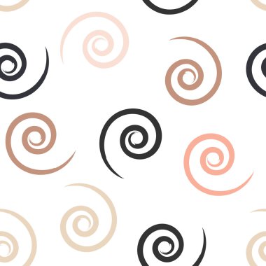 Sevimli vektör geometrik seamless modeli. Fırça darbeleri, girdap. El doku çekilmiş. Soyut formları. Sonsuz doku kumaş ya da kağıt üzerine baskı için kullanılabilir