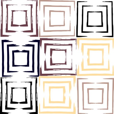 Sevimli vektör geometrik seamless modeli. Fırça darbeleri. El doku çekilmiş. Soyut formları. Sonsuz doku kumaş ya da kağıt üzerine baskı için kullanılabilir