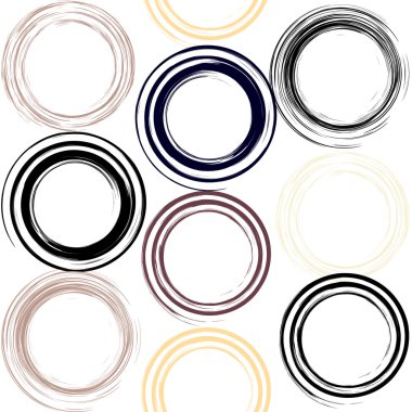 Sevimli vektör geometrik seamless modeli. Fırça darbeleri, girdap. El doku çekilmiş. Soyut formları. Sonsuz doku kumaş ya da kağıt üzerine baskı için kullanılabilir