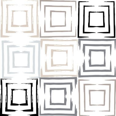 Sevimli vektör geometrik seamless modeli. Fırça darbeleri. El doku çekilmiş. Soyut formları. Sonsuz doku kumaş ya da kağıt üzerine baskı için kullanılabilir