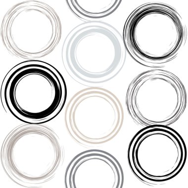 Sevimli vektör geometrik seamless modeli. Fırça darbeleri, girdap. El doku çekilmiş. Soyut formları. Sonsuz doku kumaş ya da kağıt üzerine baskı için kullanılabilir